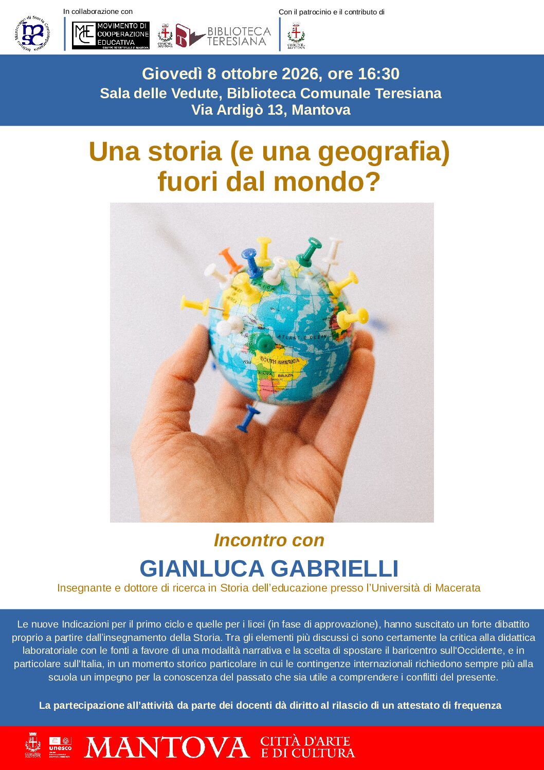Una storia (e una geografia) fuori dal mondo?